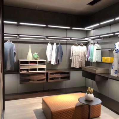 Luxury popular modern home design back wall cloakroom wardrobe series