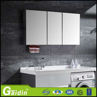 Wall-mounted multiple polish aluminum bathroom vanity cupboard