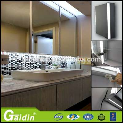 America style medicine cabinet with led lighting ALUMINUM bathroom mirror cabinet