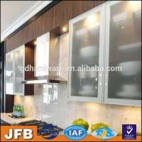 manufacturers in China glass front aluminum kitchen cabinet doors glass door cabinet