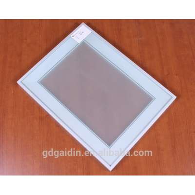 Glass kitchen door design 45mm thick aluminum profile kitchen cabinet frame 5mm glass door