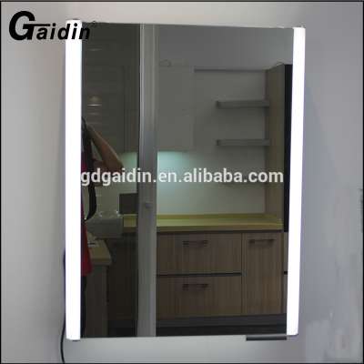 Aluminum bathroom wash basin led cabinet mirror with light