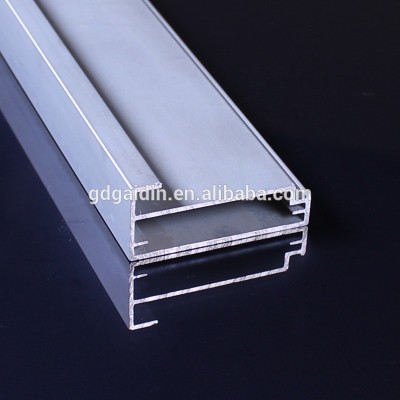 Philippines Hidden frame anodized aluminum roller garage door profile kitchen cabinet glass aluminum door frame